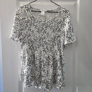 Urban Romantics short sleeve flowy Top Size L 2/$20